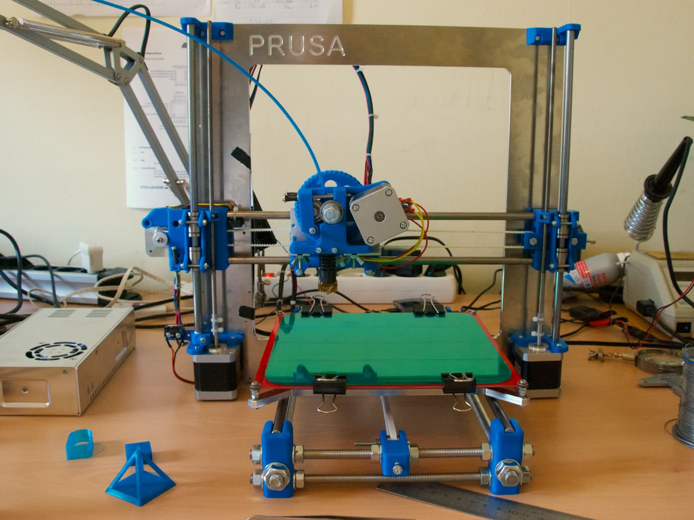 A small 3D printer at work